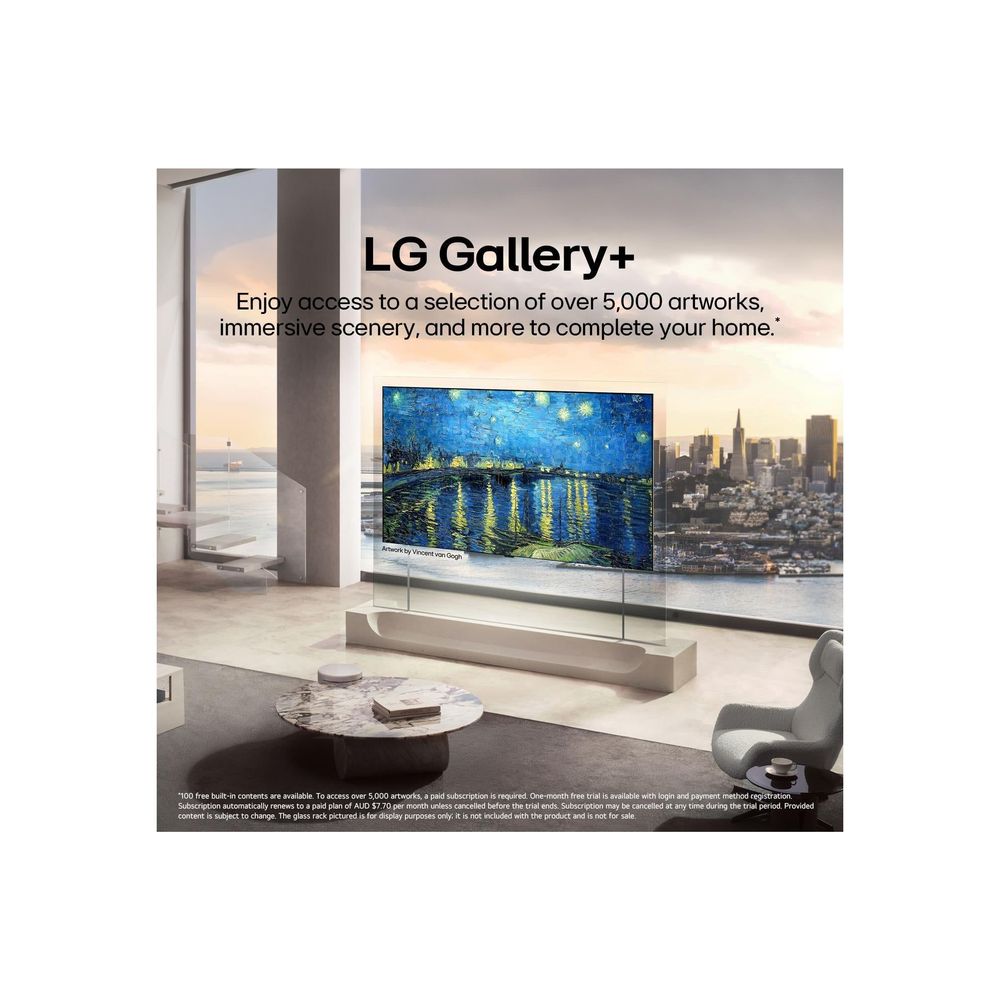 LG OLED evo W6 Wallpaper 77 Inch AI 4K Smart TV 2026, view 11 - Televisions at Tech Supply Shed NZ