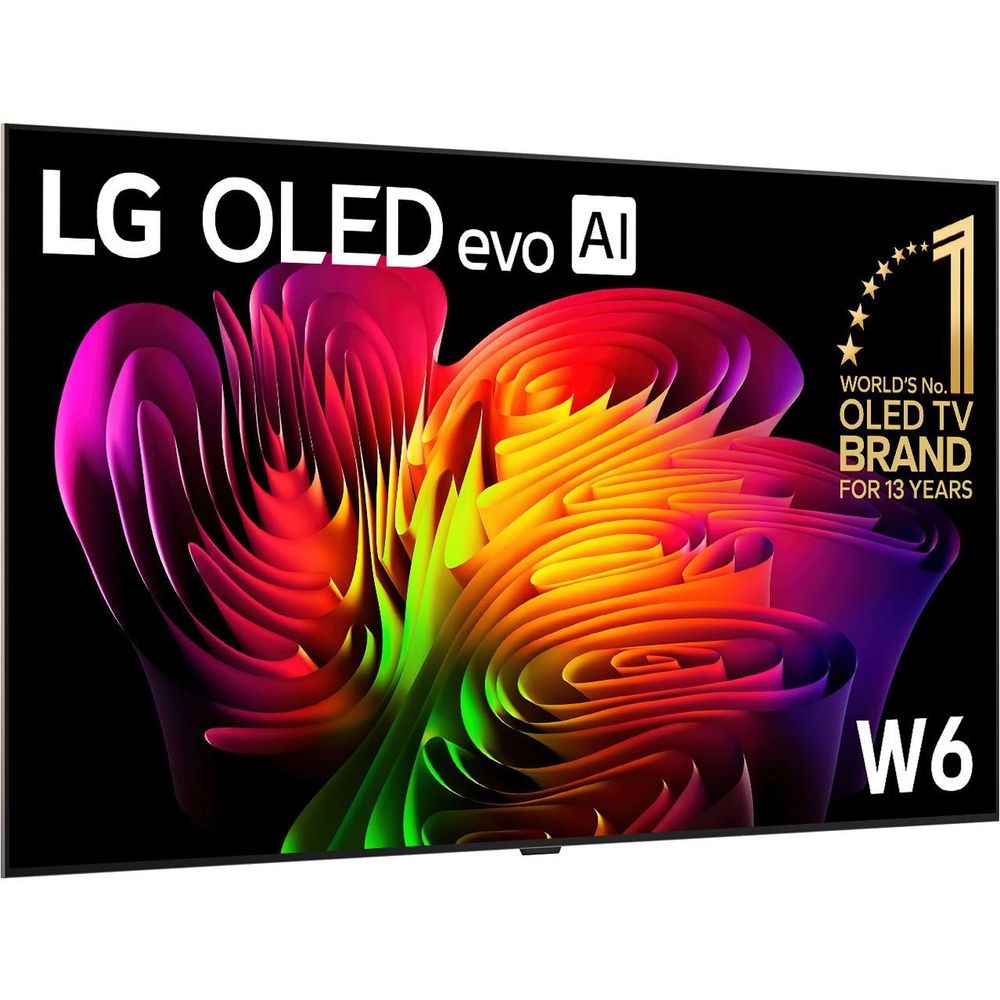 LG OLED evo W6 Wallpaper 77 Inch AI 4K Smart TV 2026, view 3 - Televisions at Tech Supply Shed NZ