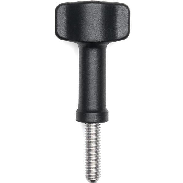 Black float handle attachment with threaded metal screw post
