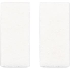 Two white spare seals for waterproof action camera housing