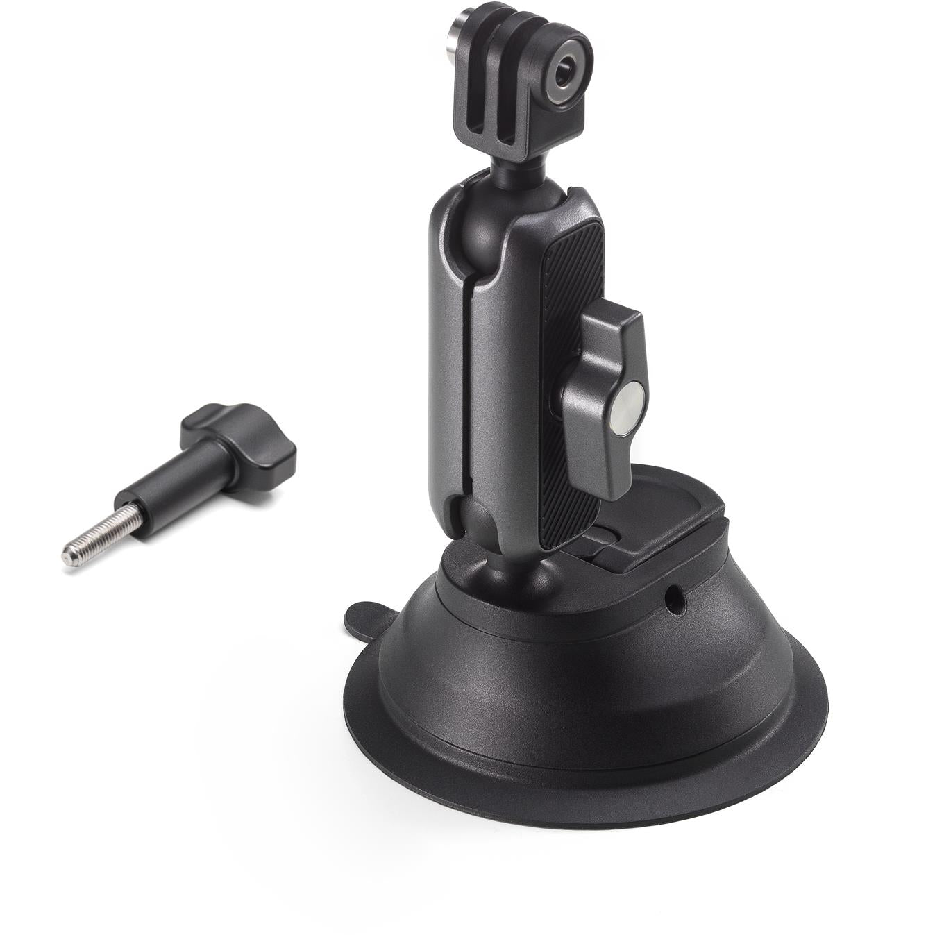 360 swivel suction cup mount with ball joint and textured grip side plate