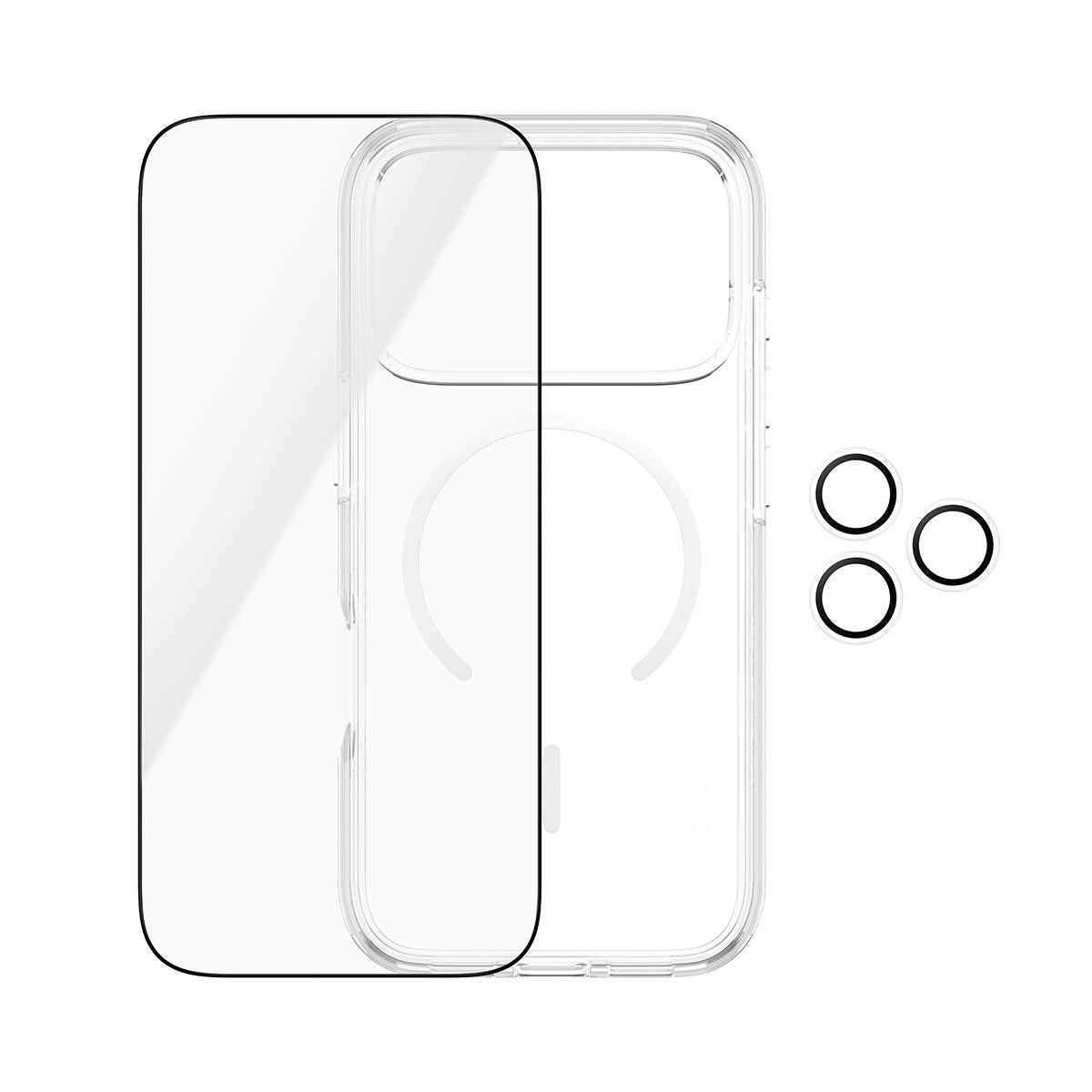 PanzerGlass CARE 3-in-1 Explorer protection bundle for iPhone 18 Pro with clear case, image 2 - Phone Cases & Covers at Tech Supply Shed NZ
