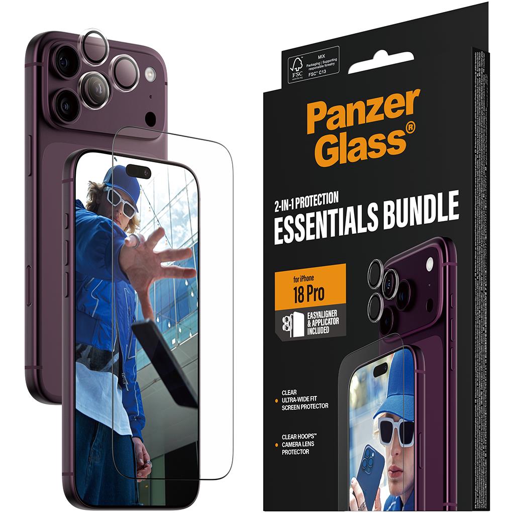 PanzerGlass 2-in-1 screen protector and camera lens protector for iPhone 18 Pro Max, image 4 - Phone Accessories at Tech Supply Shed NZ