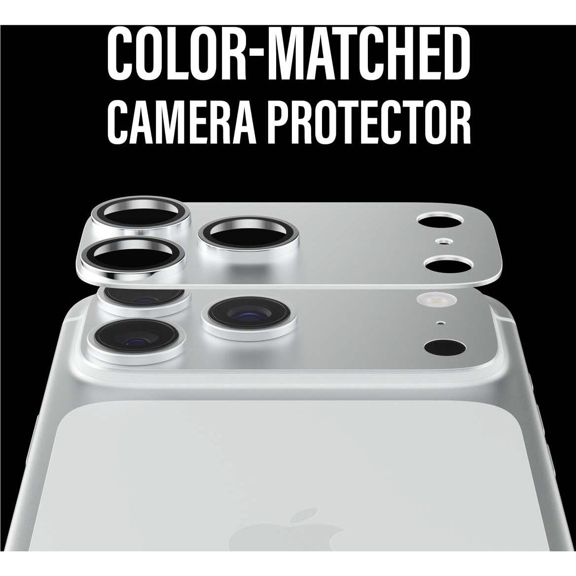 PanzerGlass Fender camera protector for iPhone 18 Pro in Silver, image 6 - Phone Accessories at Tech Supply Shed NZ