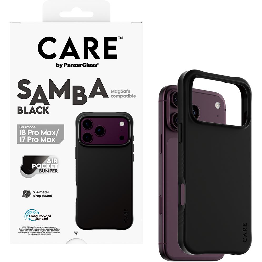CARE by PanzerGlass Samba black MagSafe case for iPhone 18 Pro Max, image 3 - Phone Cases & Covers at Tech Supply Shed NZ