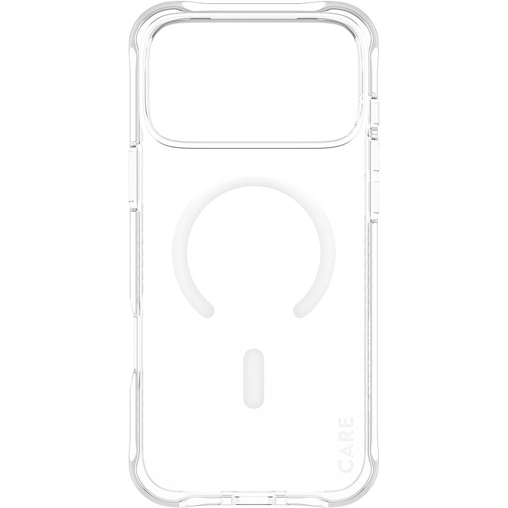 CARE by PanzerGlass Samba clear case with white MagSafe ring for iPhone 18 Pro Max, image 2 - Phone Cases & Covers at Tech Supply Shed NZ