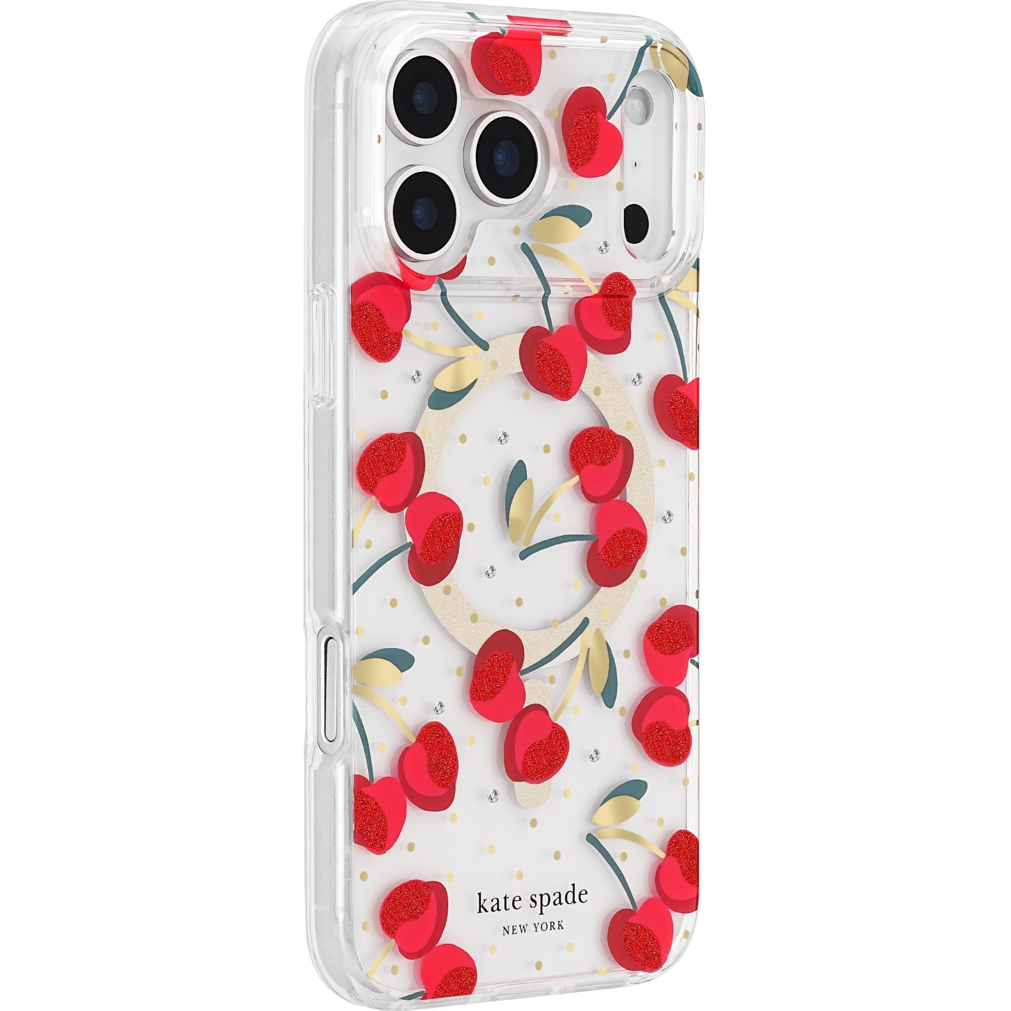 Kate Spade New York Cherry Dot MagSafe case for iPhone 18 Pro Max, red, image 5 - Phone Cases & Covers at Tech Supply Shed NZ