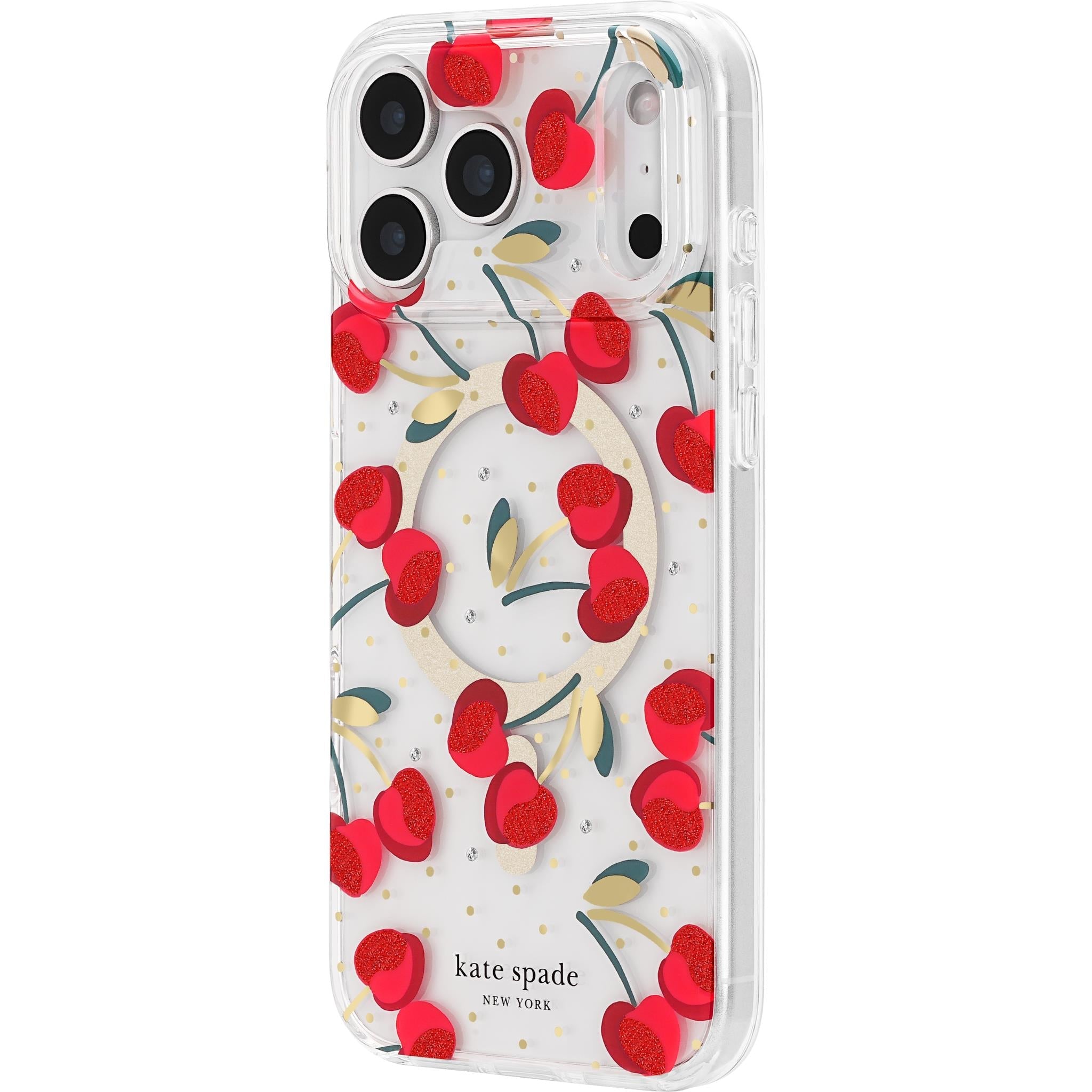 Kate Spade New York Cherry Dot MagSafe case for iPhone 18 Pro Max, red, image 7 - Phone Cases & Covers at Tech Supply Shed NZ