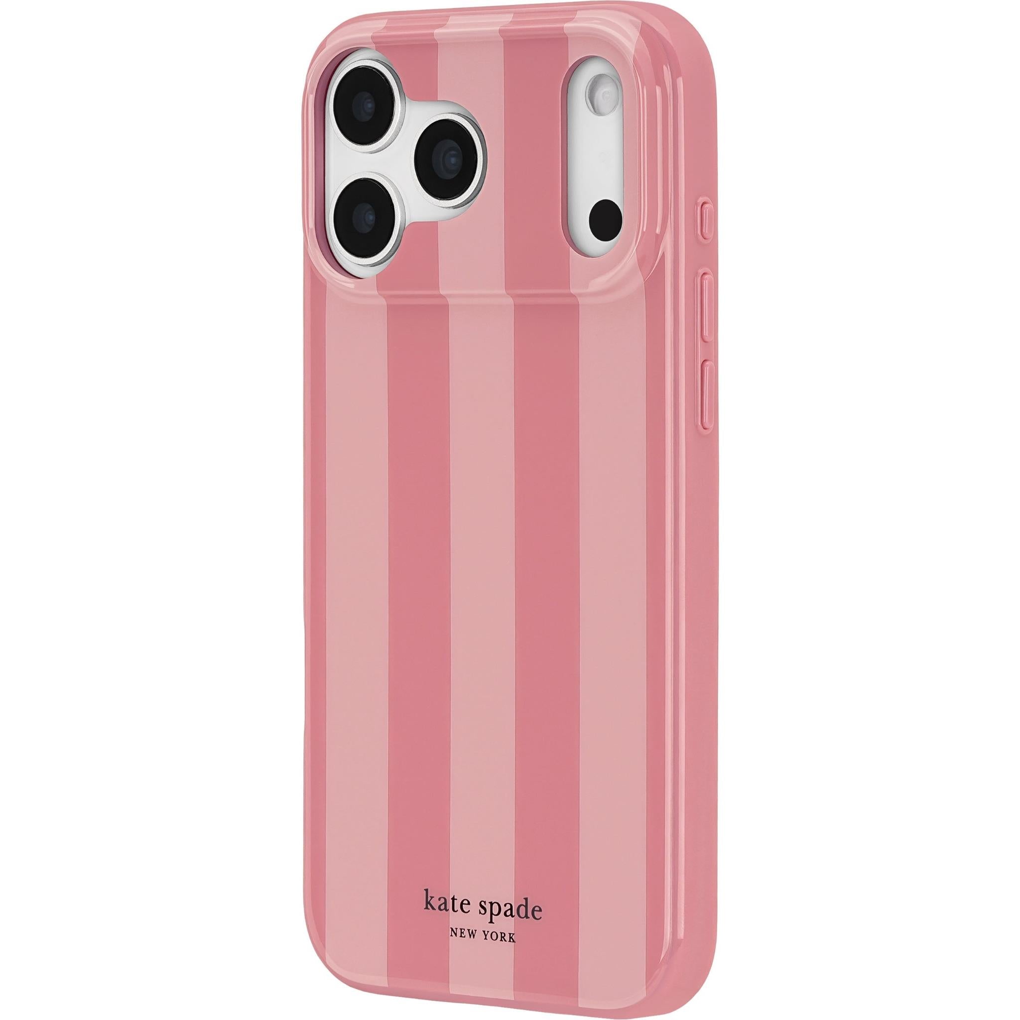 Kate Spade New York Stripe Rose Coral MagSafe case for iPhone 18 Pro, image 3 - Phone Cases & Covers at Tech Supply Shed NZ