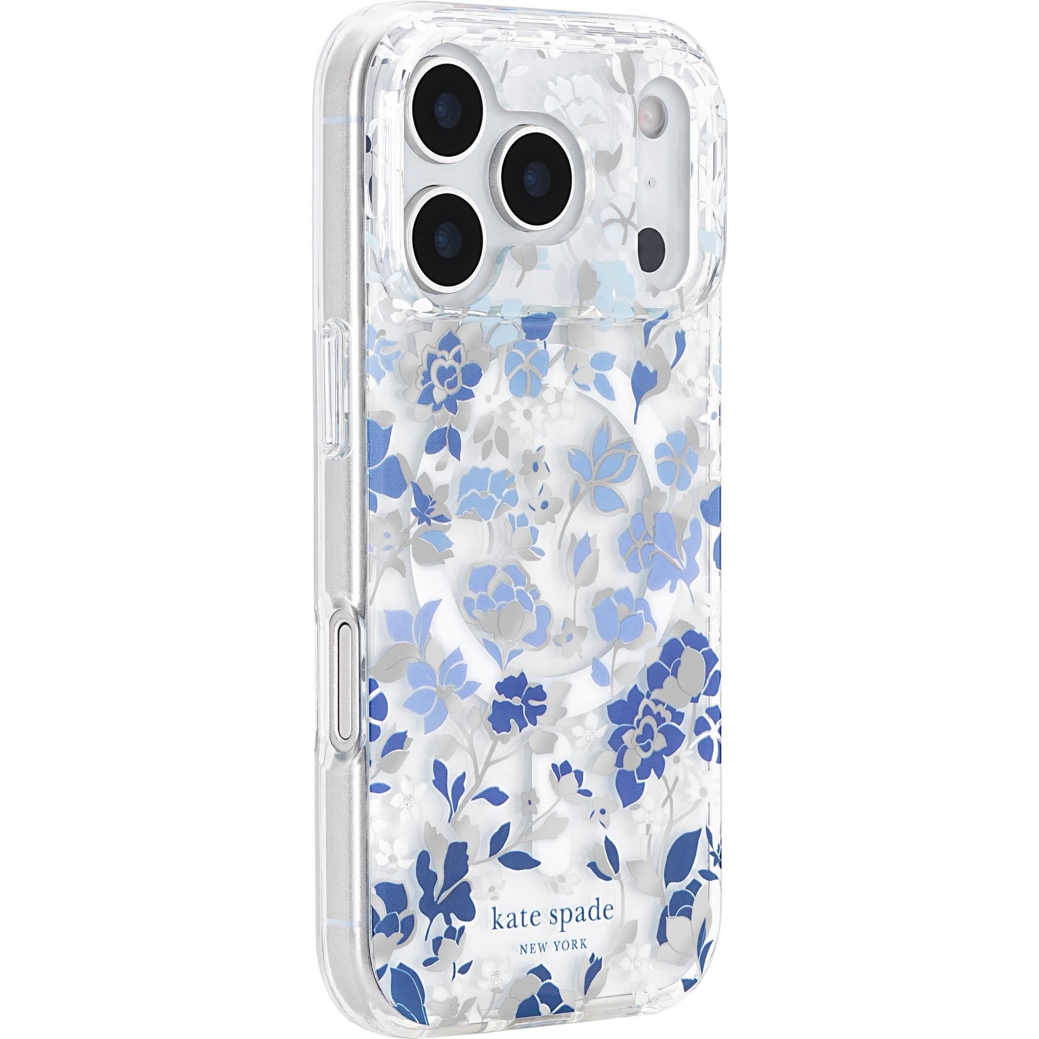 Kate Spade New York Flowerbed Blue MagSafe case for iPhone 18 Pro, image 2 - Phone Cases & Covers at Tech Supply Shed NZ