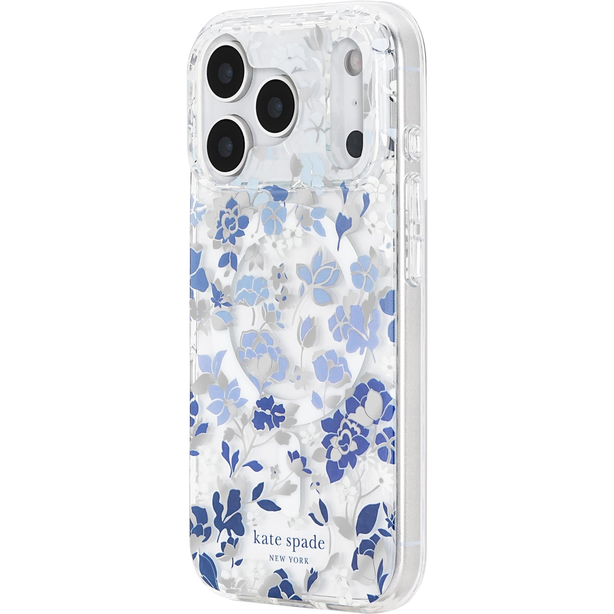 Kate Spade New York Flowerbed Blue MagSafe case for iPhone 18 Pro, image 3 - Phone Cases & Covers at Tech Supply Shed NZ