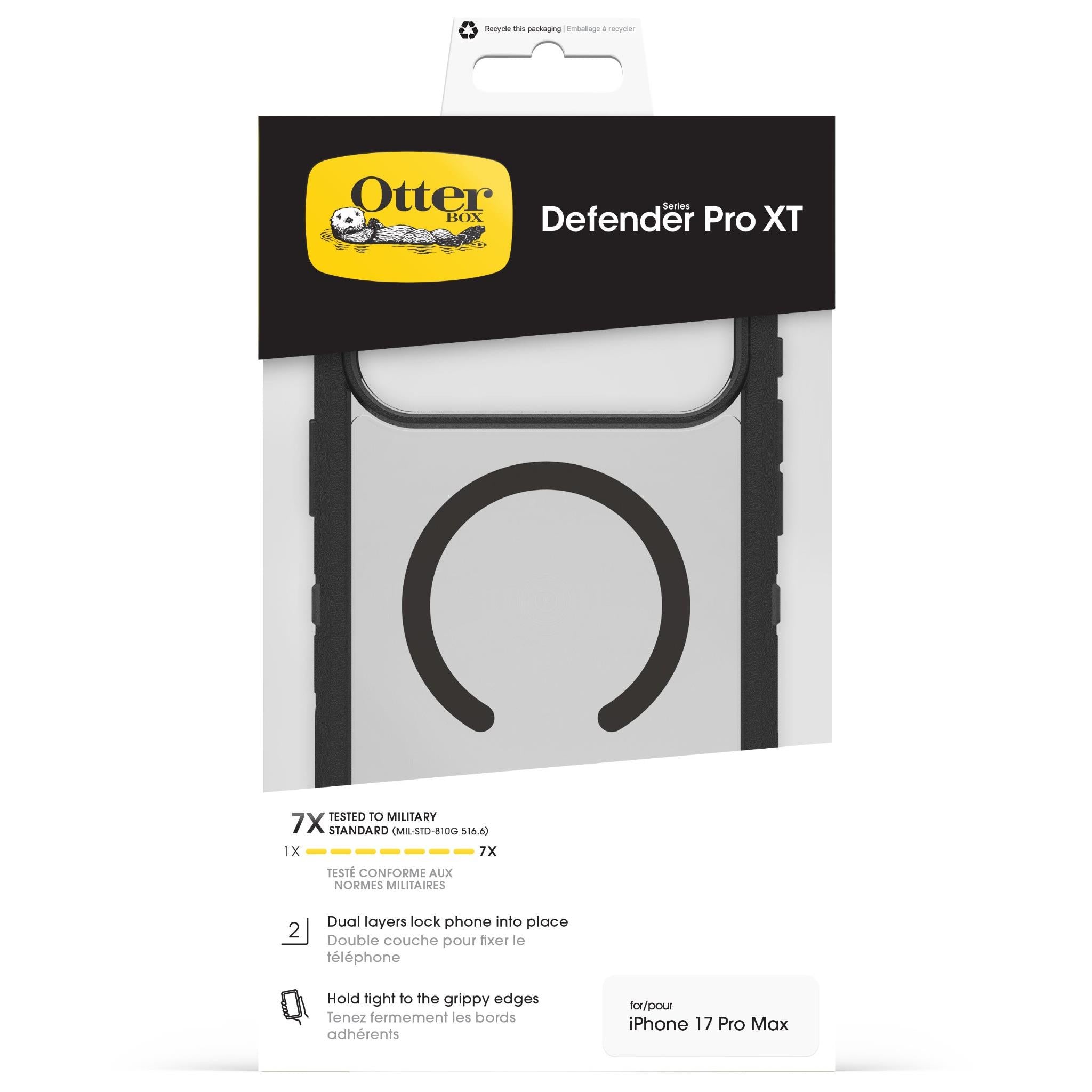 OtterBox Defender Pro XT clear and black magnetic case for iPhone 18 Pro Max, image 5 - Phone Cases & Covers at Tech Supply Shed NZ