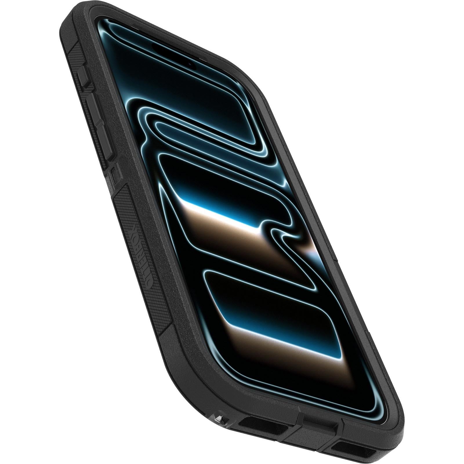 OtterBox Defender Pro XT clear MagSafe phone case, rugged black bumper profile