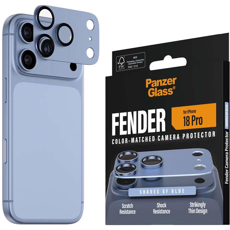PanzerGlass Fender camera protector for iPhone 18 Pro in Italian Blue - Phone Accessories at Tech Supply Shed NZ