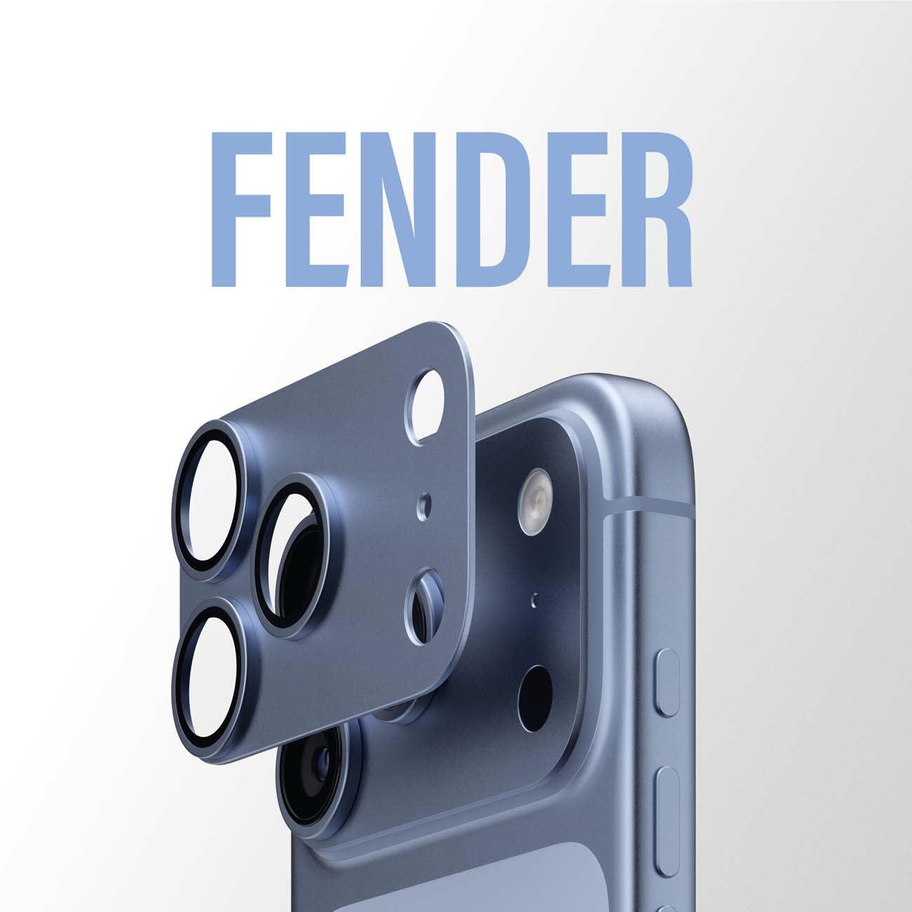PanzerGlass Fender camera protector for iPhone 18 Pro in Italian Blue, image 8 - Phone Accessories at Tech Supply Shed NZ