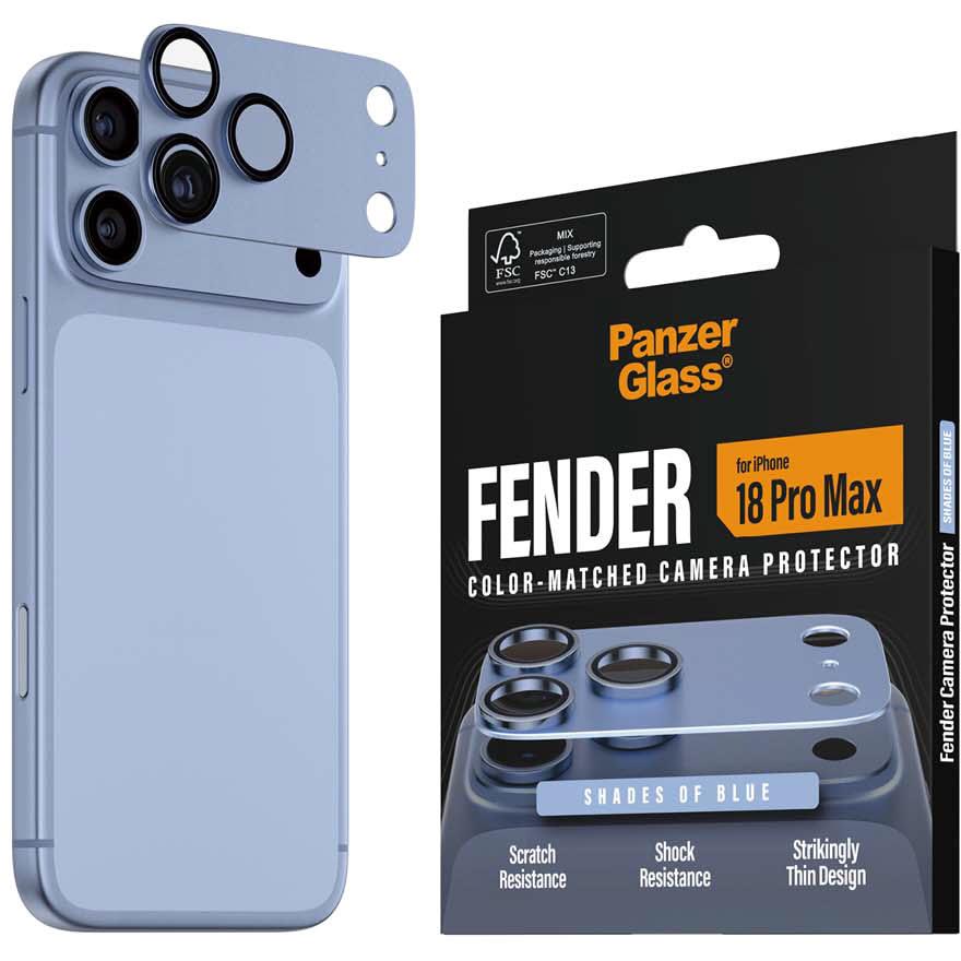 PanzerGlass Fender camera protector for iPhone 18 Pro Max in Italian Blue - Phone Accessories at Tech Supply Shed NZ