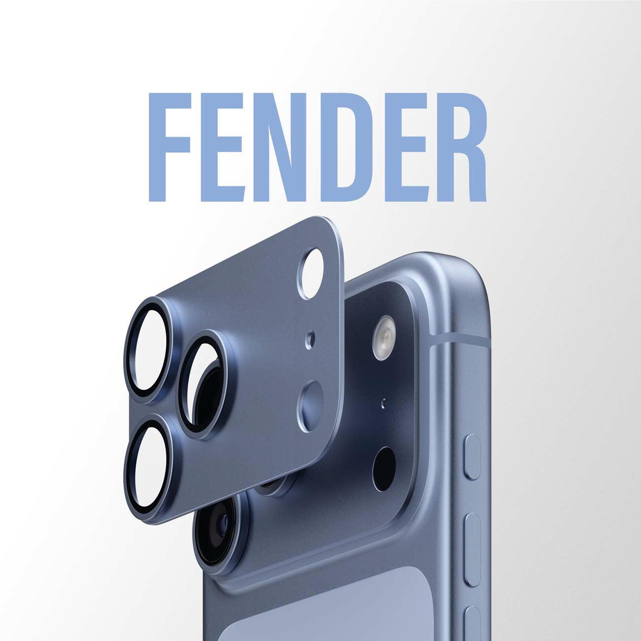 PanzerGlass Fender camera protector for iPhone 18 Pro Max in Italian Blue, image 8 - Phone Accessories at Tech Supply Shed NZ