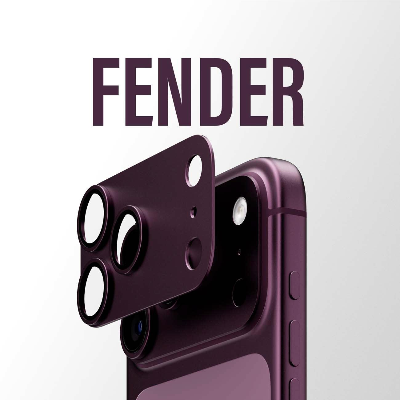 PanzerGlass Fender camera protector for iPhone 18 Pro Max in Dark Cherry, image 8 - Phone Accessories at Tech Supply Shed NZ