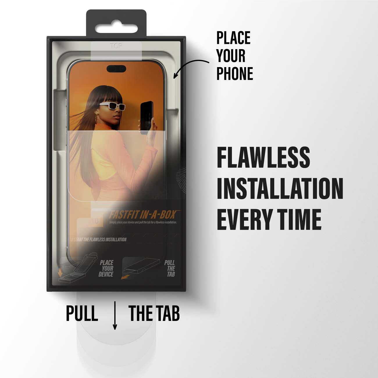 PanzerGlass 2-Way Privacy screen protector for iPhone 18 Pro with FASTFIT IN-A-BOX installer, image 11 - Phone Accessories at Tech Supply Shed NZ