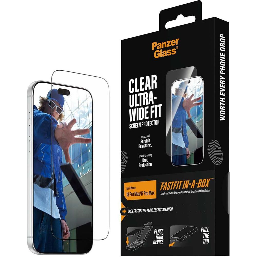 PanzerGlass Screen Protector for iPhone 18 Pro Max/17 - Phone Screen Protectors at Tech Supply Shed NZ