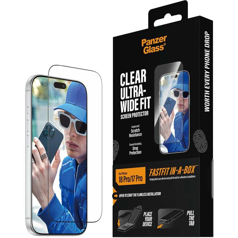 PanzerGlass Ultra-Wide Screen Protector for iPhone - Phone Screen Protectors at Tech Supply Shed NZ