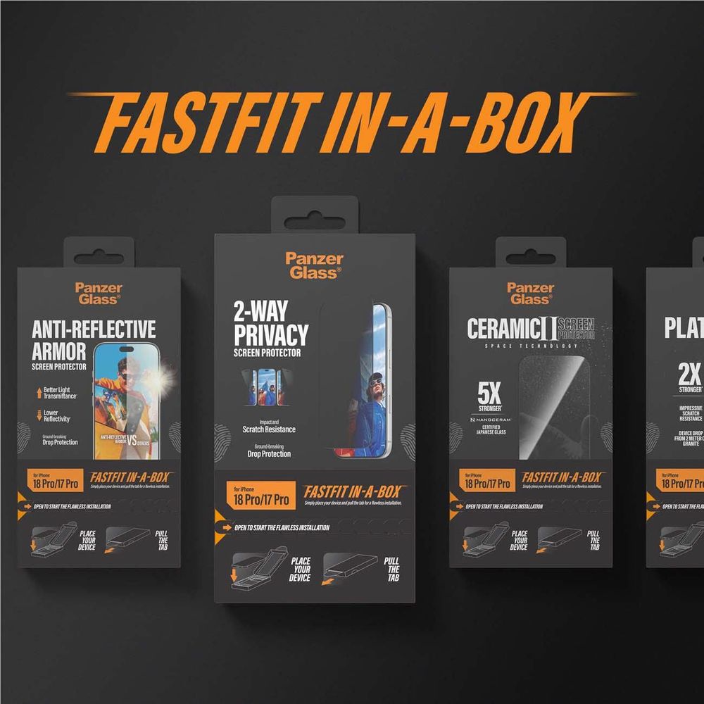 PanzerGlass Ultra-Wide Screen Protector for iPhone, view 2 - Phone Screen Protectors at Tech Supply Shed NZ