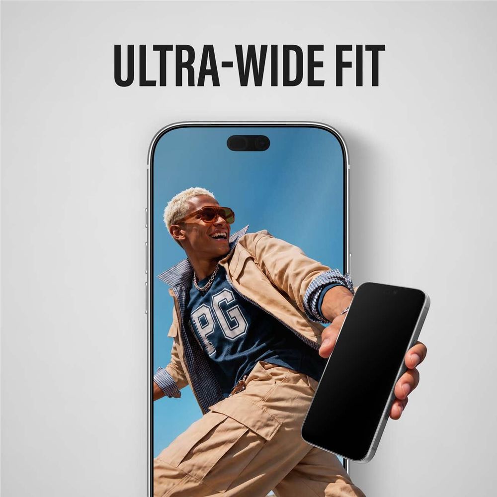 PanzerGlass Ultra-Wide Screen Protector for iPhone, view 8 - Phone Screen Protectors at Tech Supply Shed NZ