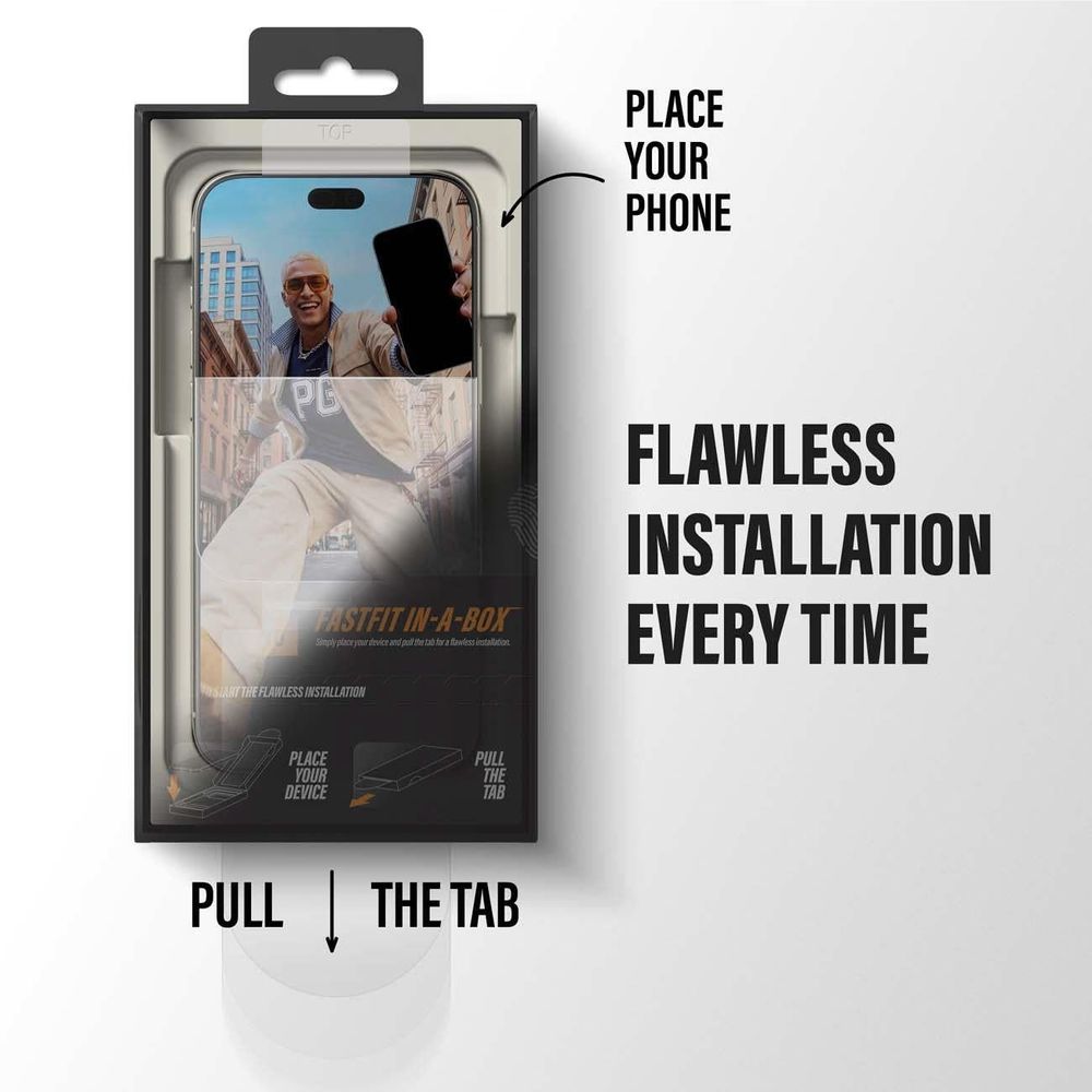 PanzerGlass Ultra-Wide Screen Protector for iPhone, view 9 - Phone Screen Protectors at Tech Supply Shed NZ