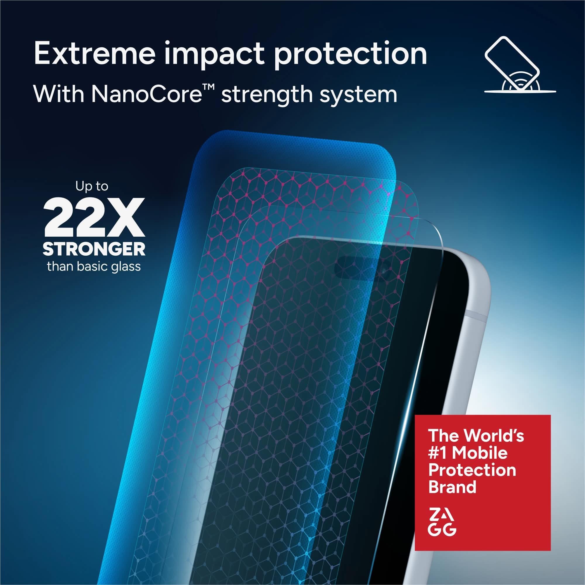 ZAGG InvisibleShield Glass XTR6 screen protector for iPhone 18 Pro Max and 17 Pro Max, image 5 - Phone Accessories at Tech Supply Shed NZ
