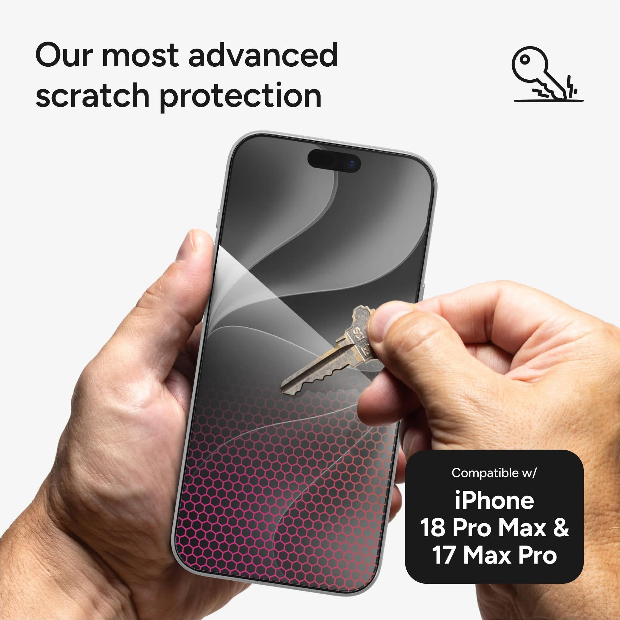 ZAGG InvisibleShield Glass XTR6 screen protector for iPhone 18 Pro Max and 17 Pro Max, image 8 - Phone Accessories at Tech Supply Shed NZ