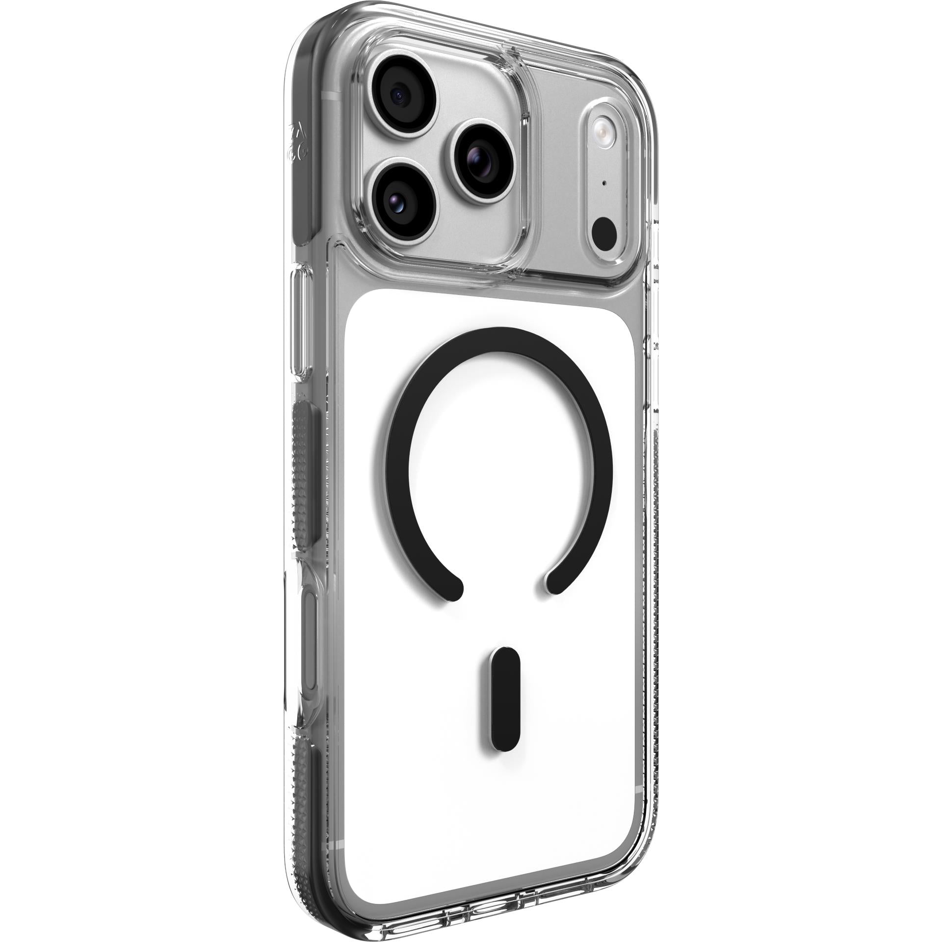 ZAGG Santa Cruz Snap case for iPhone 18 Pro Max, clear with black accents, image 3 - Phone Cases & Covers at Tech Supply Shed NZ