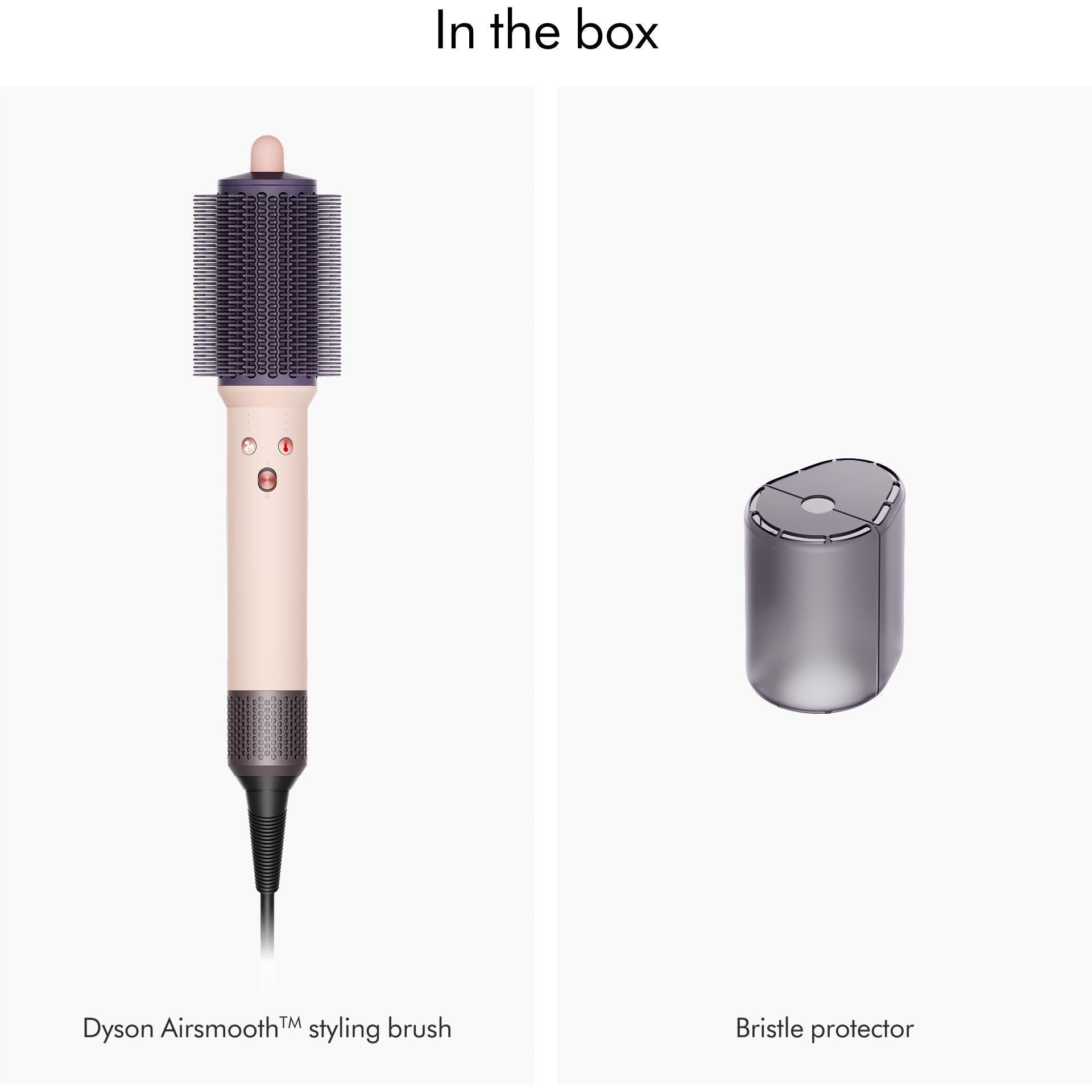 Dyson Airsmooth styling brush with included bristle protector