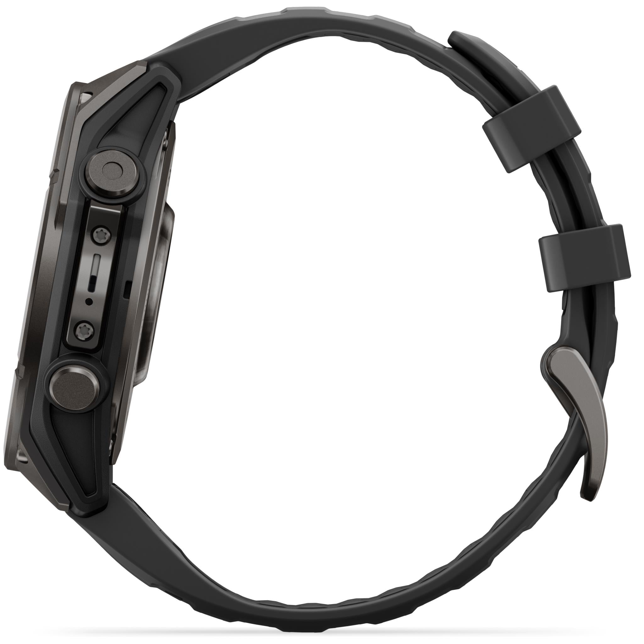 Garmin fenix 9 47mm GPS smartwatch in Carbon Grey DLC titanium with black silicone band, image 7 - Smart Watches at Tech Supply Shed NZ