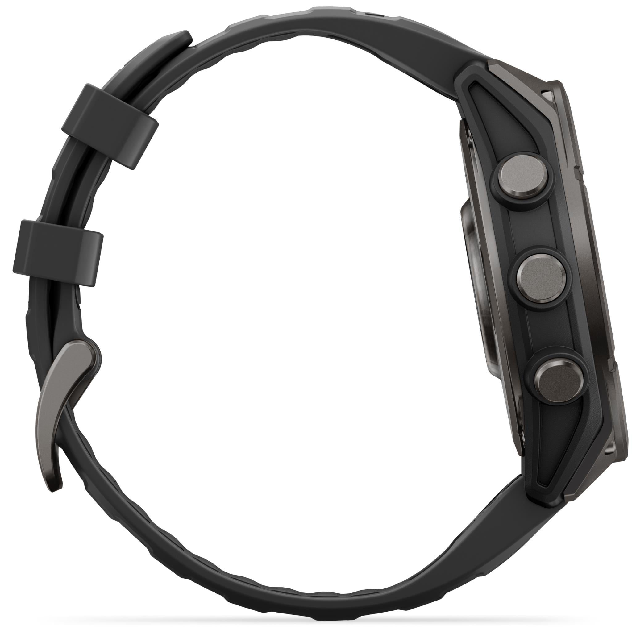 Garmin fenix 9 47mm GPS smartwatch in Carbon Grey DLC titanium with black silicone band, image 9 - Smart Watches at Tech Supply Shed NZ