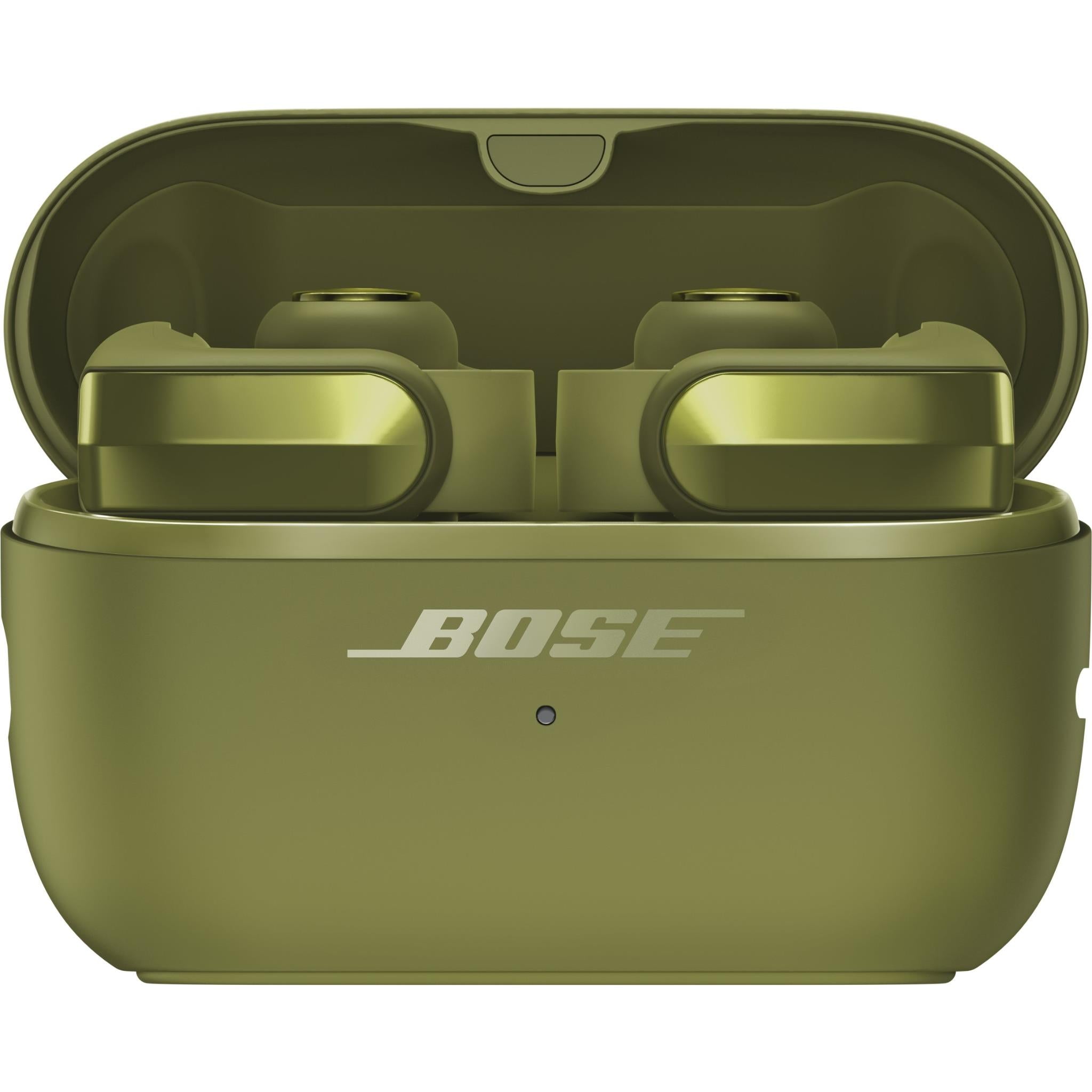 Bose Ultra Open Earbuds 2nd Gen in olive green with charging case, image 4 - Open-Ear Headphones at Tech Supply Shed NZ