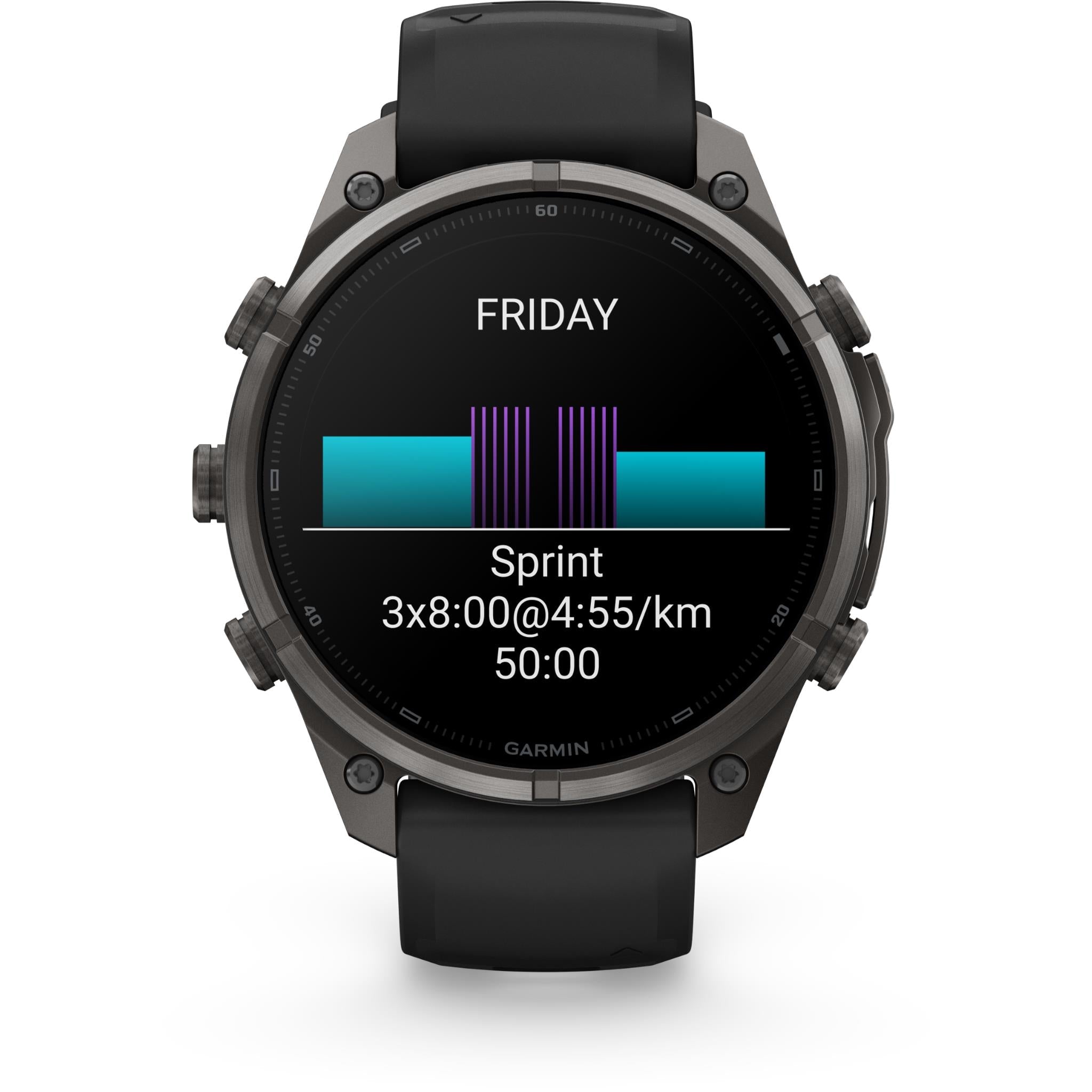 Garmin fenix 9 Pro 47mm smartwatch, Carbon Grey Titanium with Black/Pebble Grey Silicone band, image 5 - Smart Watches at Tech Supply Shed NZ