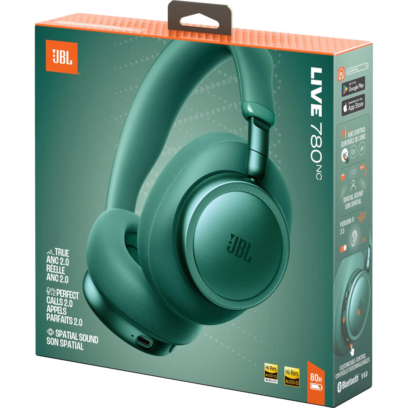 JBL Live 780NC over-ear headphones in Green, image 9 - Over-Ear Headphones at Tech Supply Shed NZ