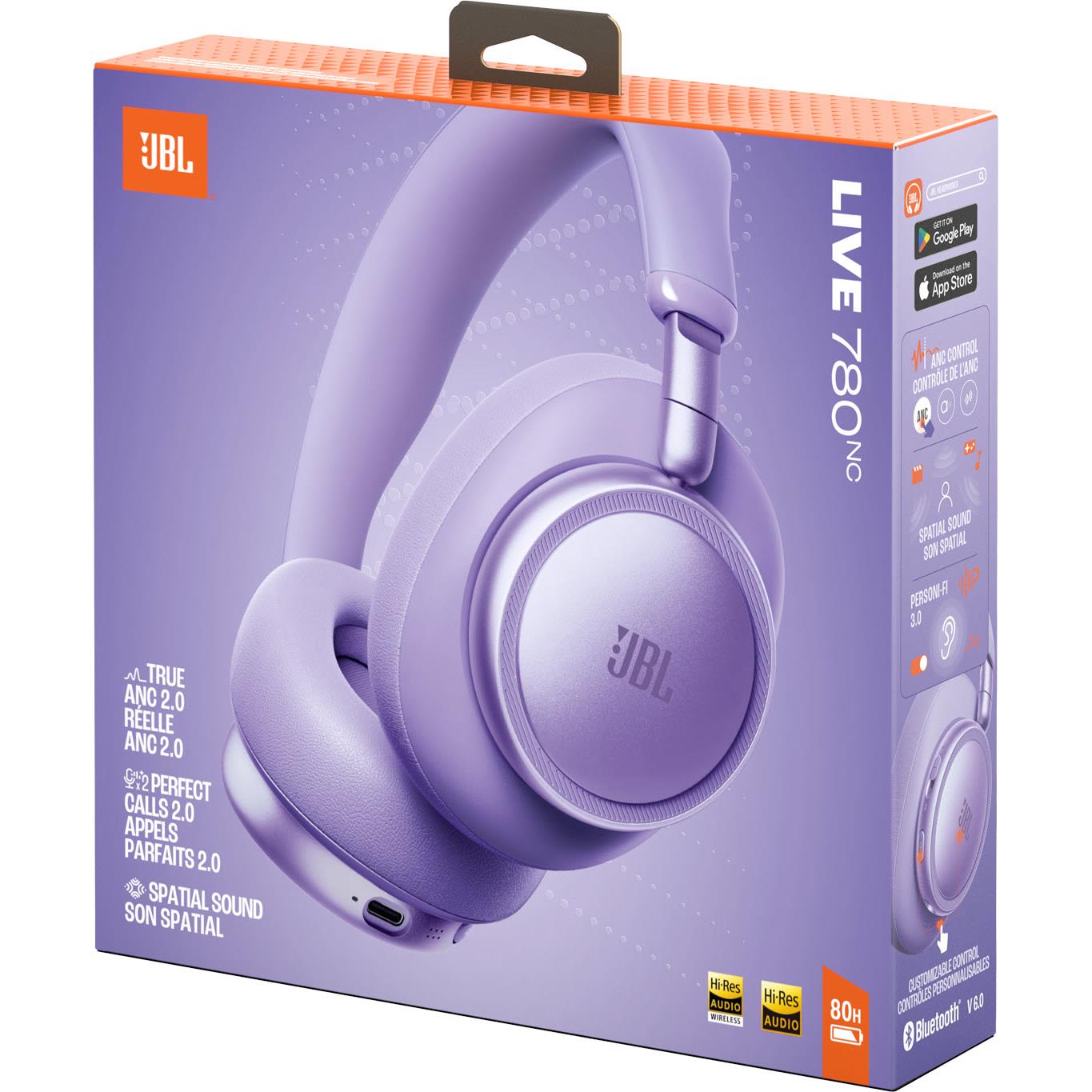 JBL Live 780NC over-ear headphones in Purple, image 9 - Over-Ear Headphones at Tech Supply Shed NZ