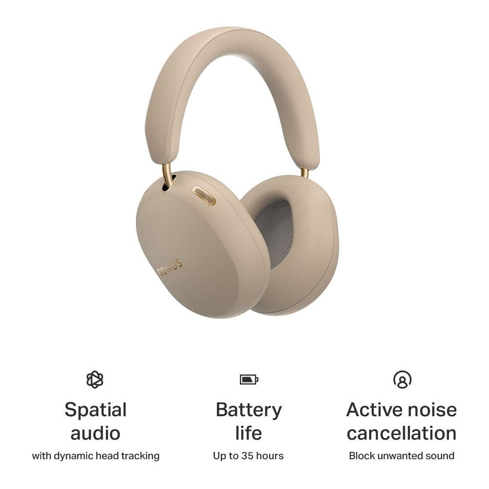 Sonos Ace Ultra over-ear headphones in Sand, image 3 - Over-Ear Headphones at Tech Supply Shed NZ