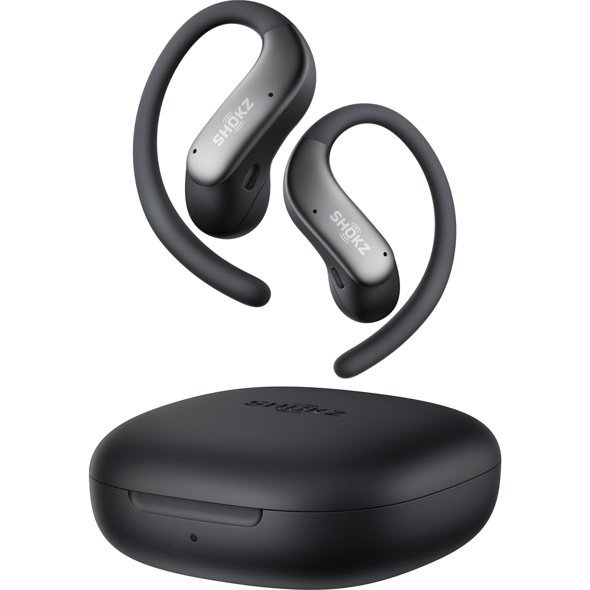 Shokz OpenFit Air 2 open-ear earbuds in black - Open-Ear Headphones at Tech Supply Shed NZ