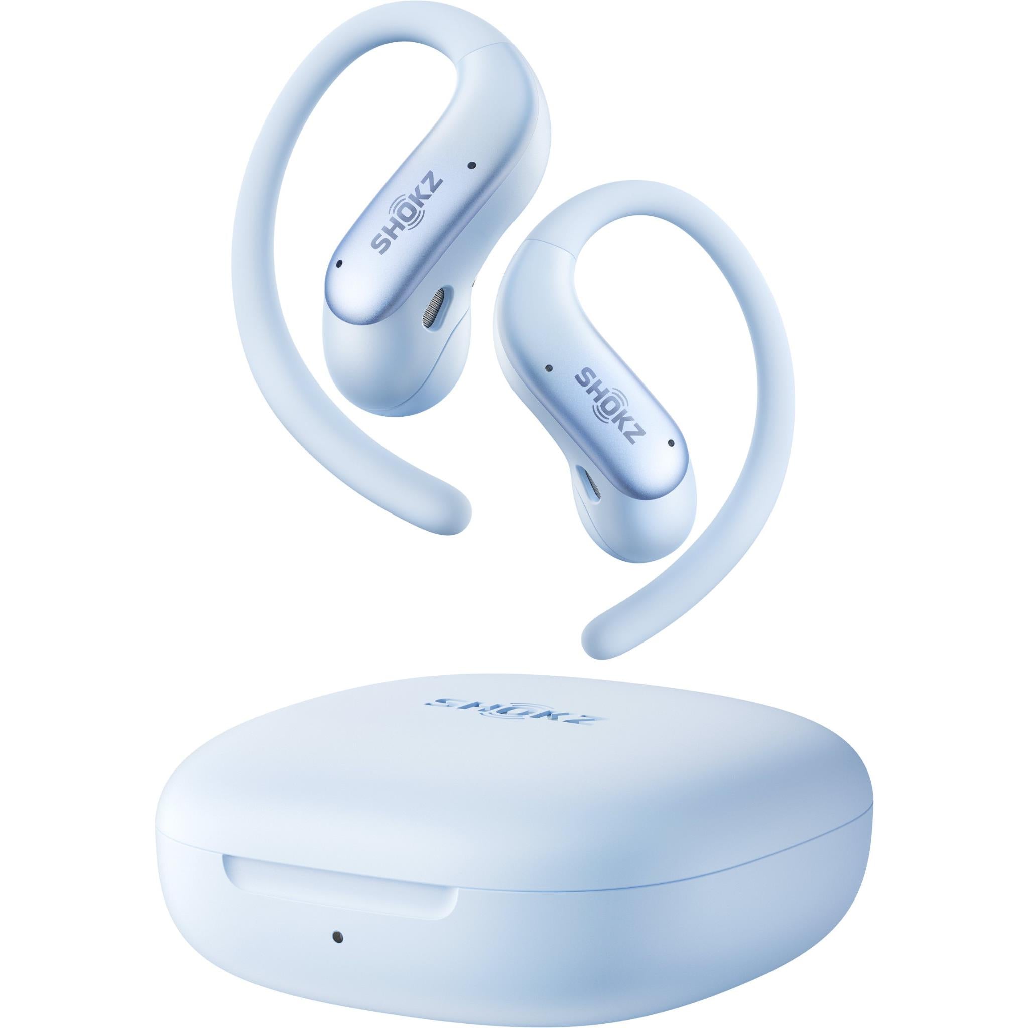 Shokz OpenFit Air 2 open-ear earbuds in ice blue - Open-Ear Headphones at Tech Supply Shed NZ