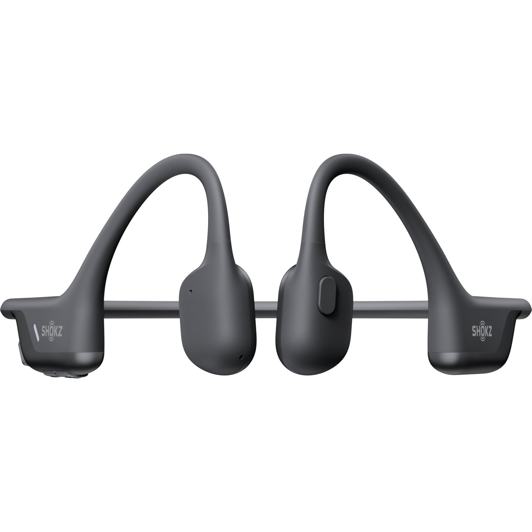 Shokz OpenRun Air 2 bone conduction headphones in black, image 2 - Open-Ear Headphones at Tech Supply Shed NZ