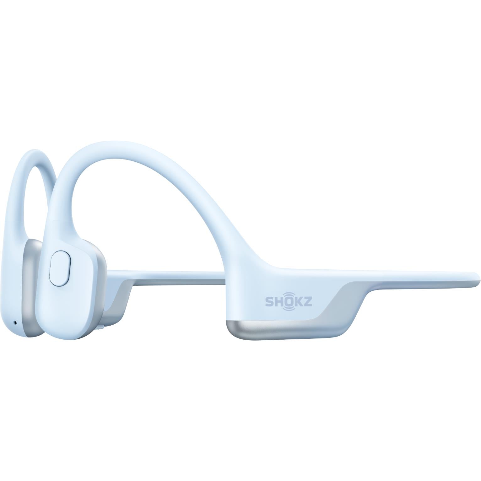 Shokz OpenRun Air 2 bone conduction headphones in ice blue, image 4 - Open-Ear Headphones at Tech Supply Shed NZ