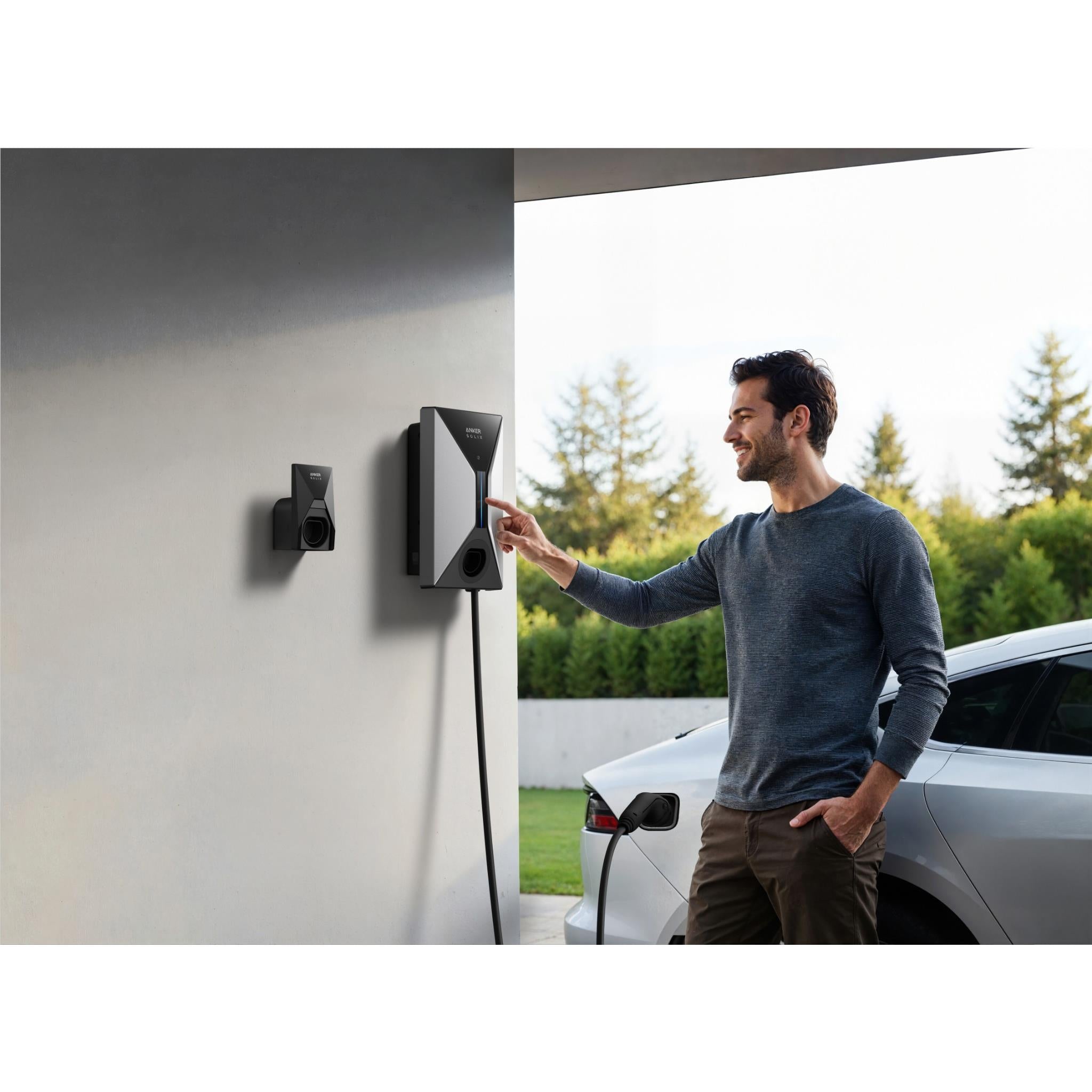 Anker SOLIX V1 smart 7.4kW EV charger with 7 metre cable, image 9 - Vehicle Accessories at Tech Supply Shed NZ
