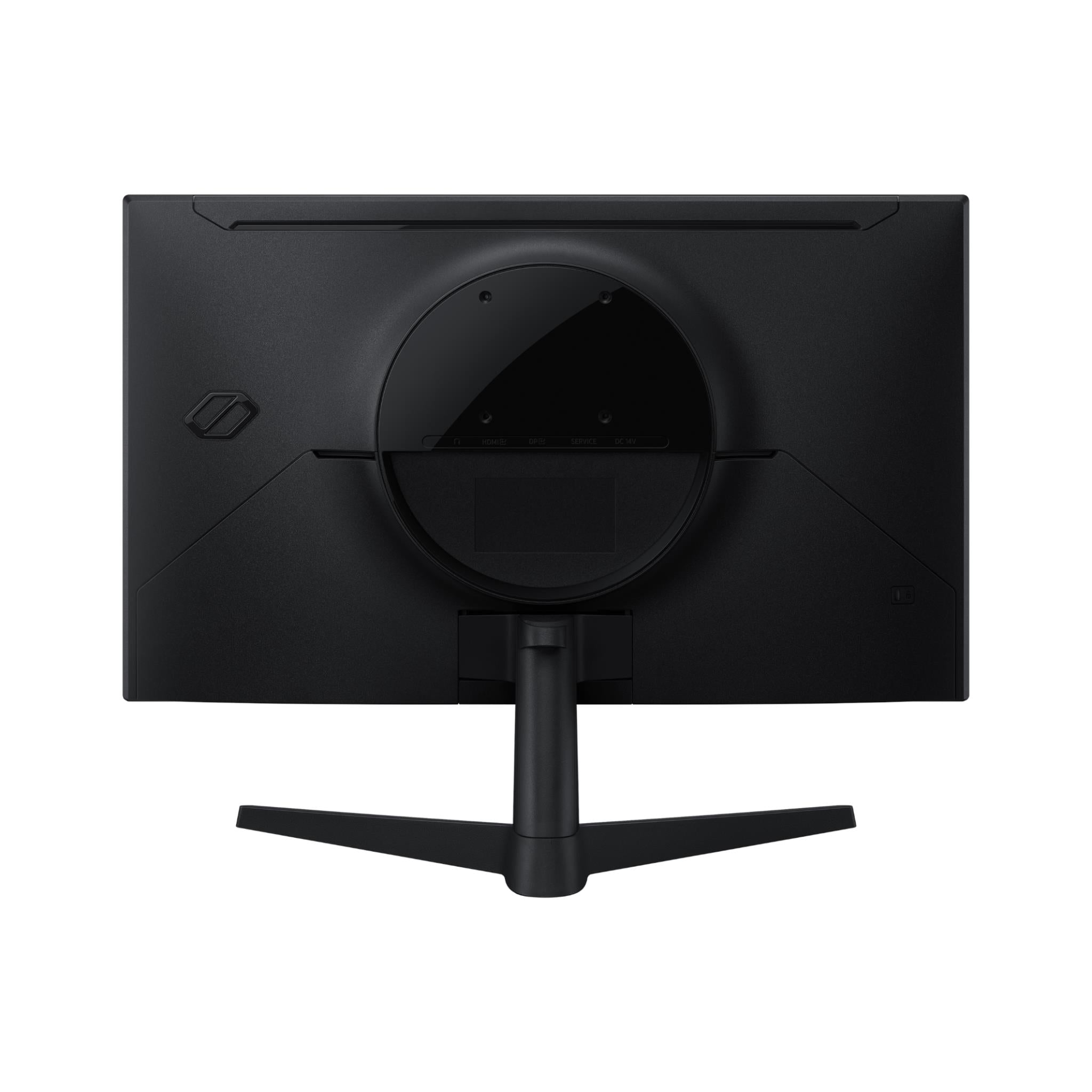 Samsung Odyssey G3 27" monitor back with circular stand mount and ventilation vents