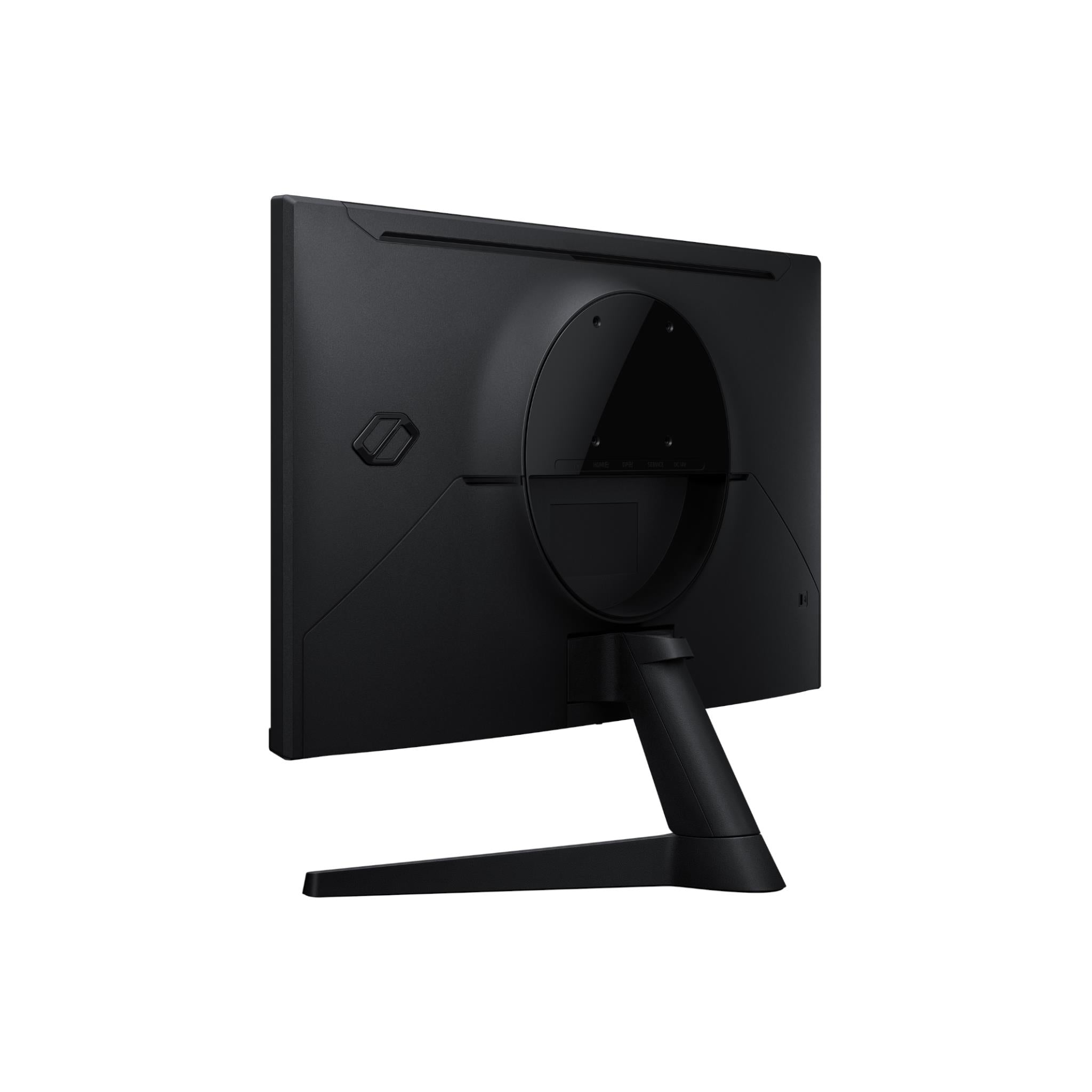 Samsung Odyssey G3 27" monitor back, black chassis and stand with mounting joint