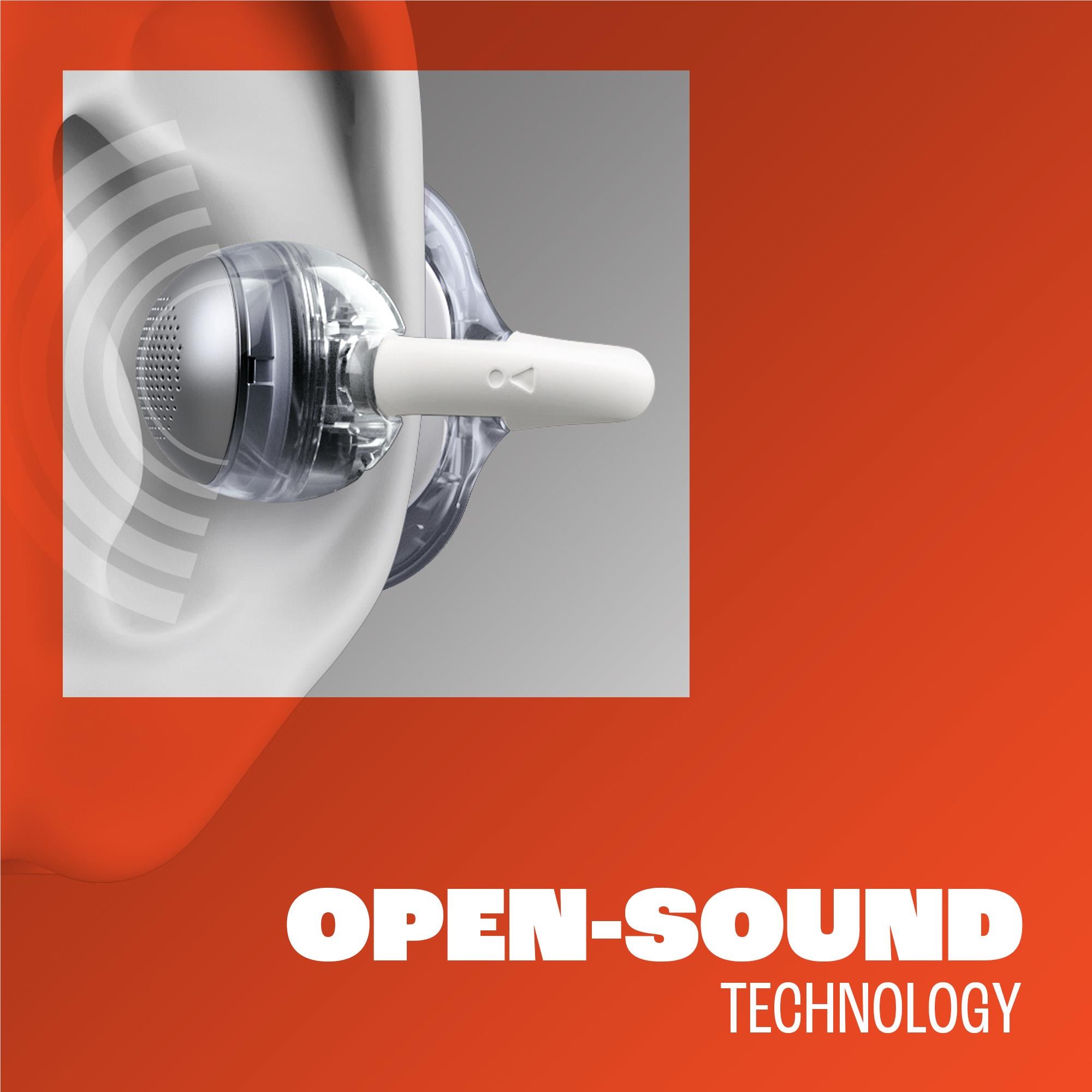 JBL Soundgear Clips open-ear earbuds in ghost purple, image 4 - Open-Ear Headphones at Tech Supply Shed NZ