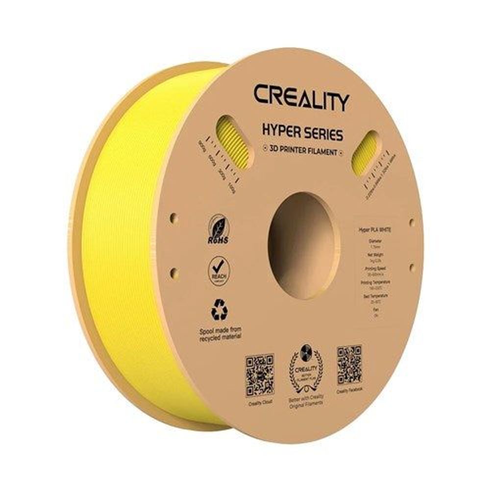 1.75MM YELLOW CREALITY HYPER PLA FILAMENT