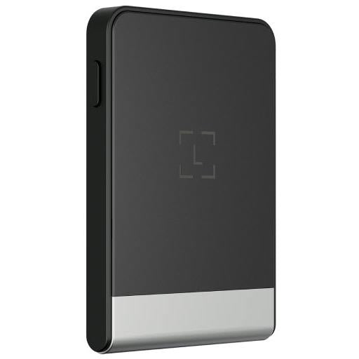 Ledger Flex crypto hardware wallet back view, dark graphite finish