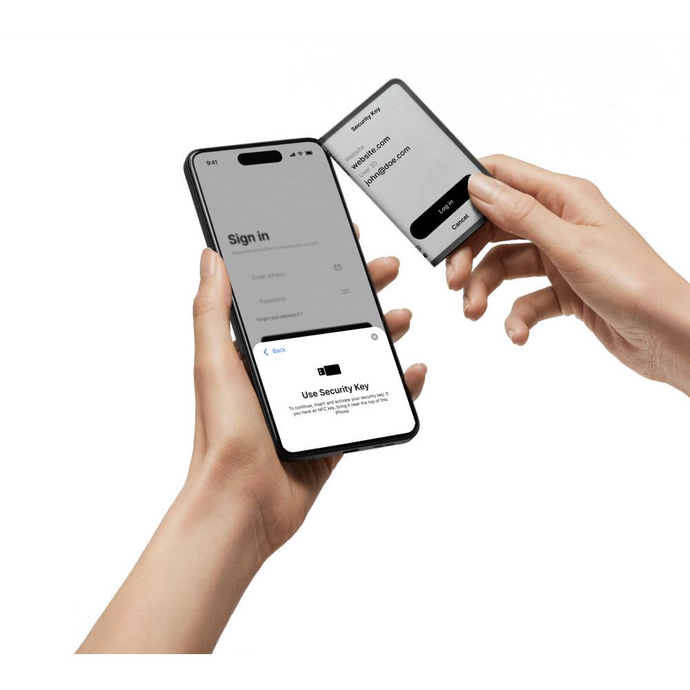 Graphite hardware wallet paired with phone for signing and security key setup